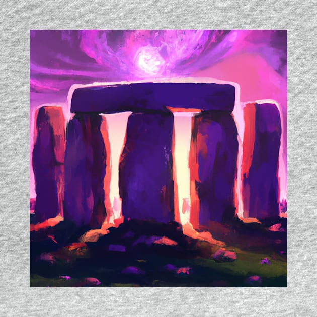 Stonehenge During a Purple Sunset by Star Scrunch